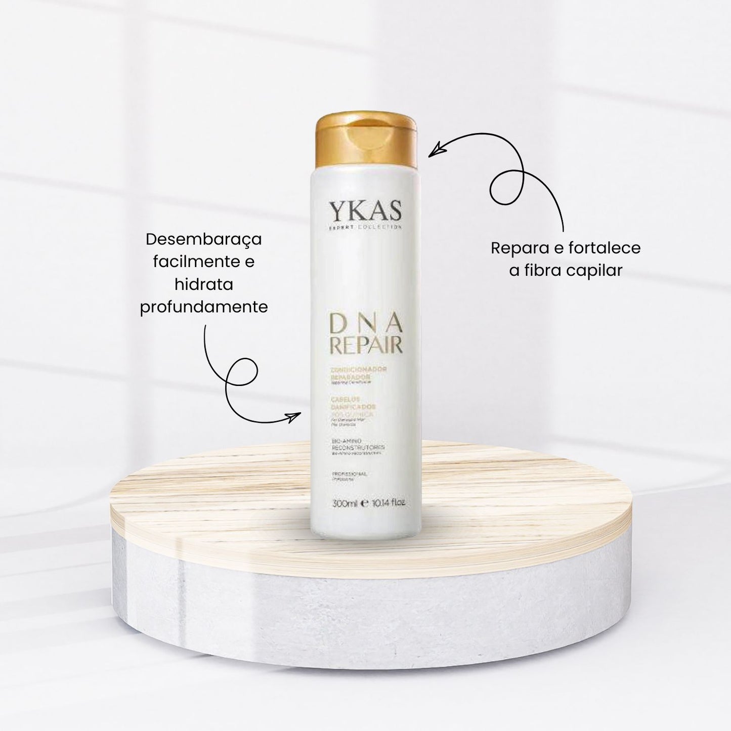 Kit Ykas Dna Repair Shampoo + Condicionador 300 ml