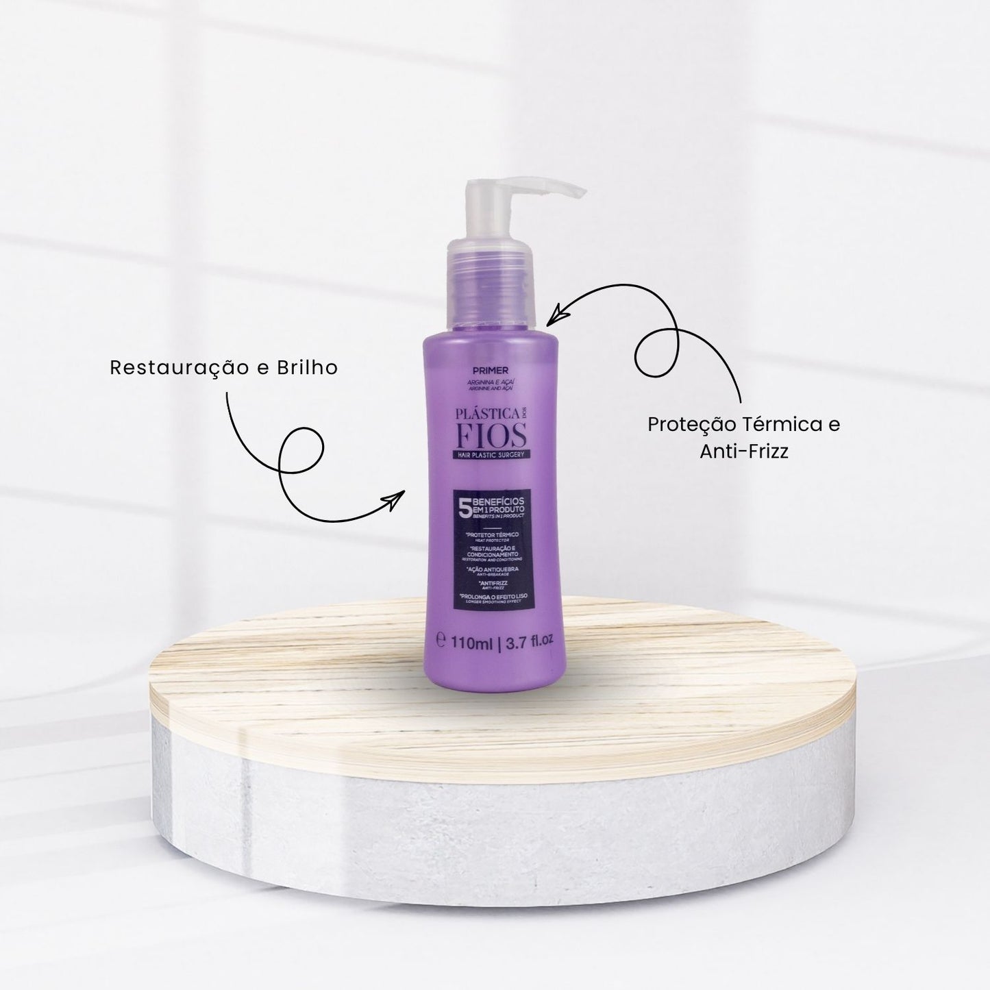 Leave in Cadiveu Plástica dos Fios Primer Proteção Térmica Anti Frizz 110 ml