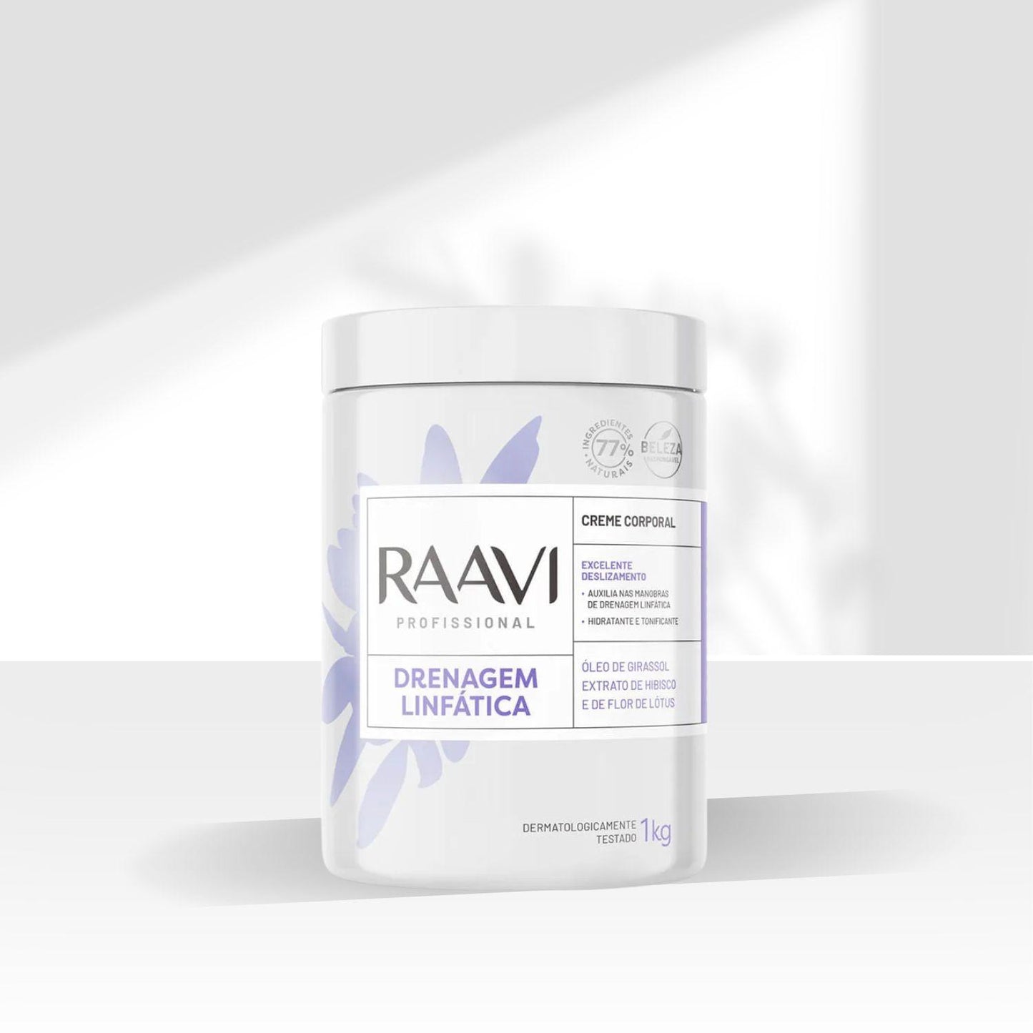 Raavi Drenagem Linfática Creme Corporal 1000 g