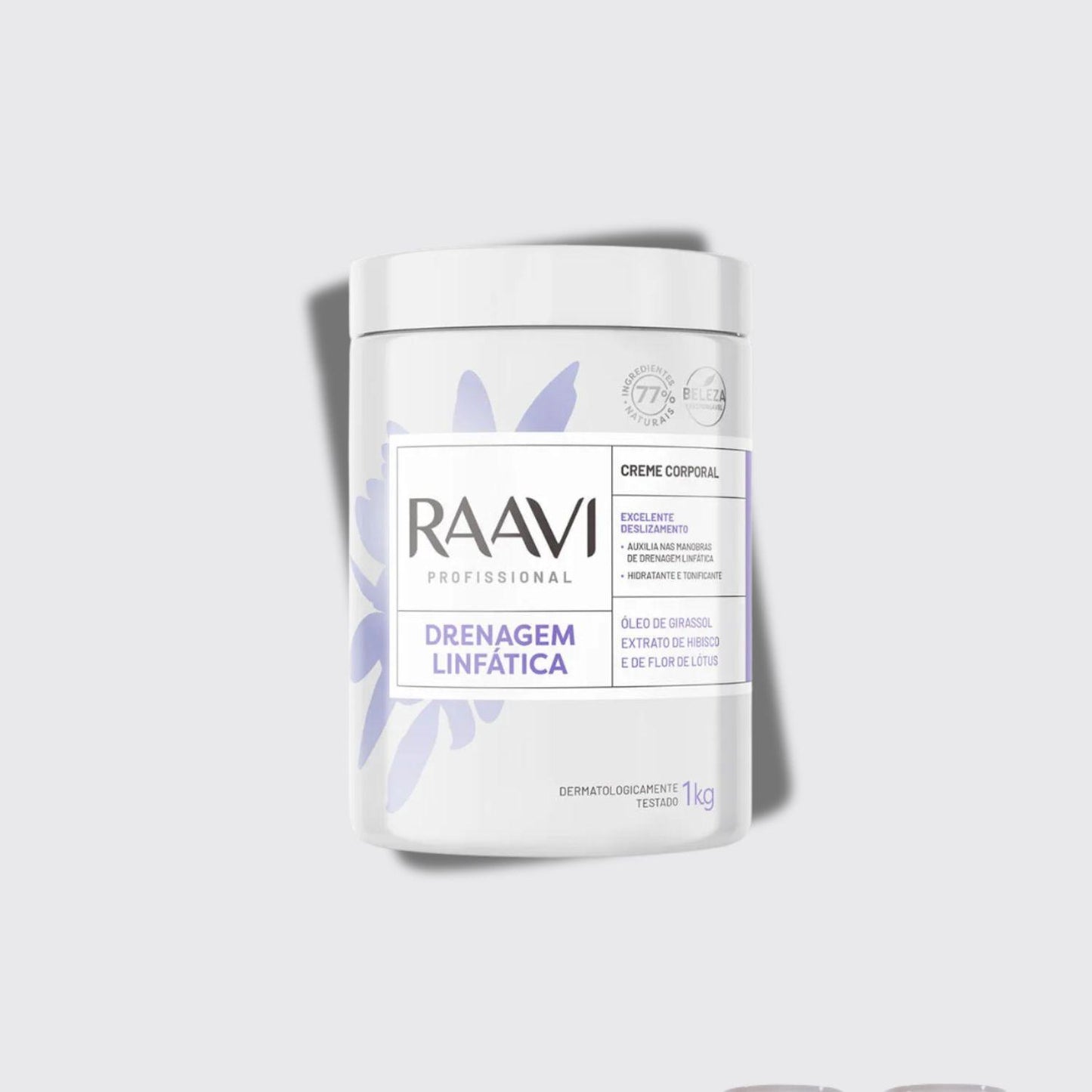 Raavi Drenagem Linfática Creme Corporal 1000 g