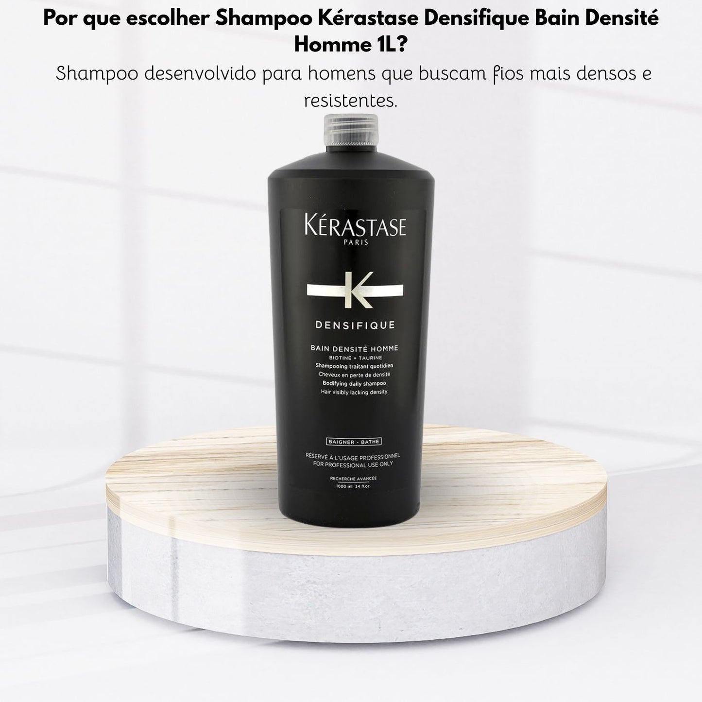 Shampoo Kérastase Densifique Bain Densité Homme Masculino 1 Litro