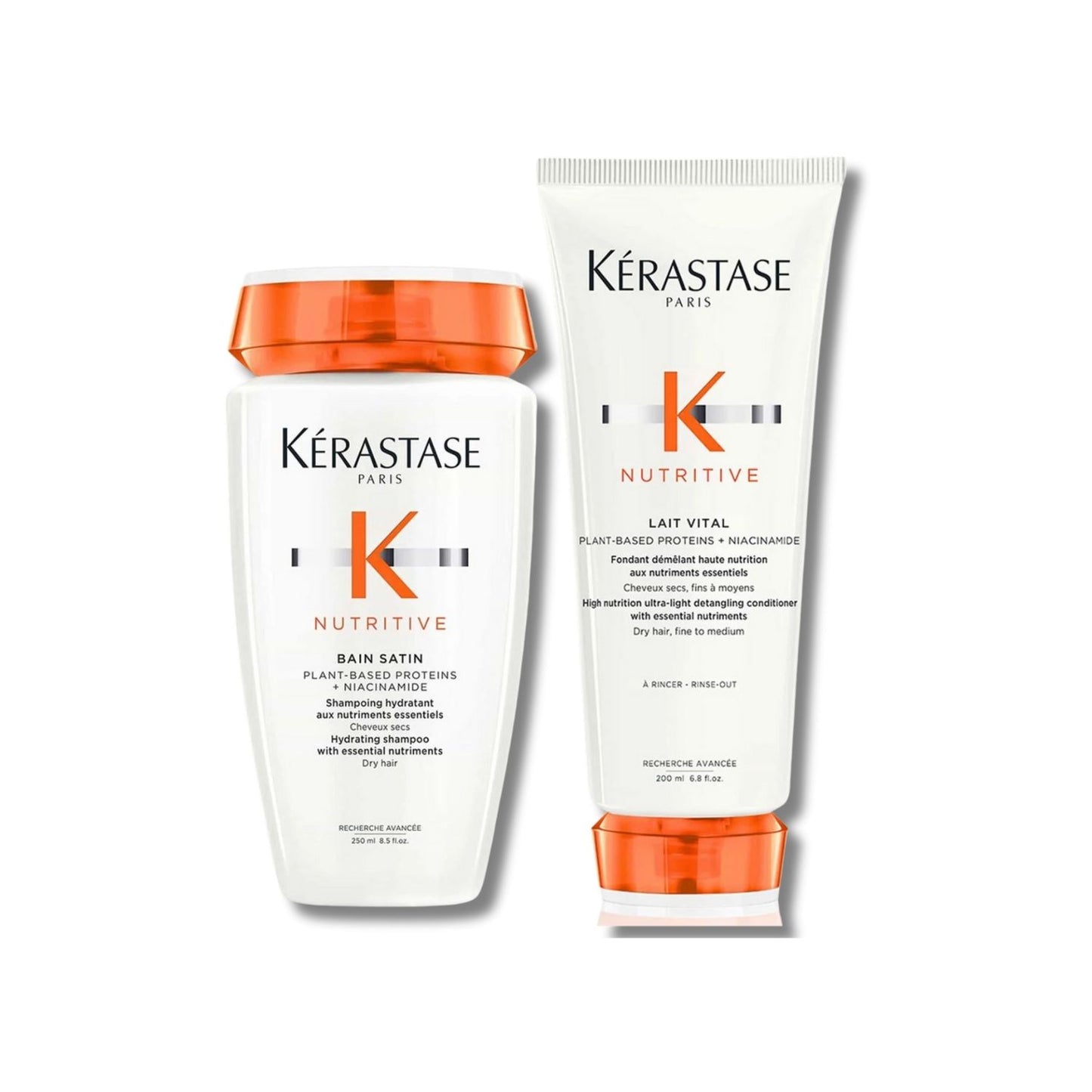 Kit Kérastase Nutritive Satin 1 Shampoo 250 ml + Lait Vital 200 ml