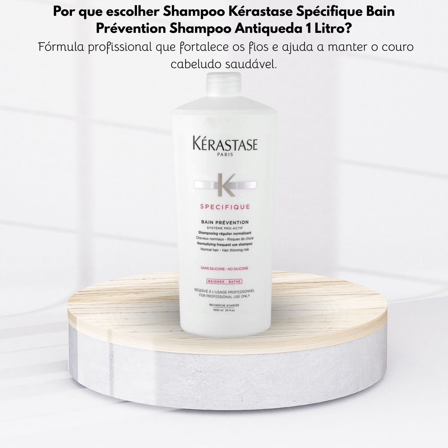 Shampoo Kérastase Spécifique Bain Prévention Shampoo Antiqueda 1 Litro