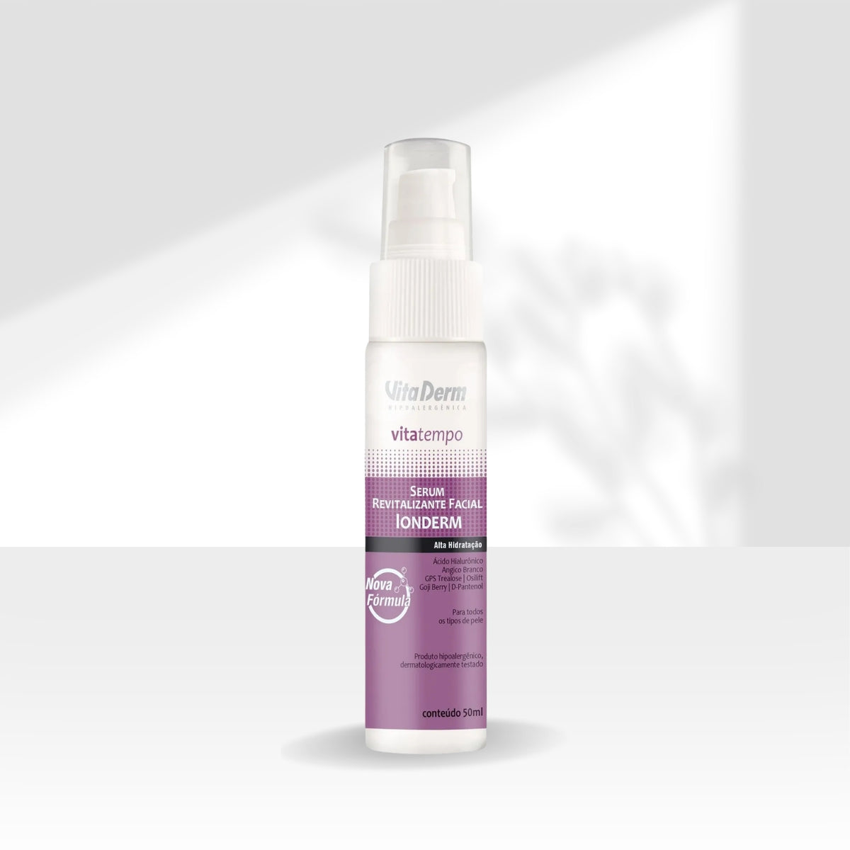 Vita Derm Revitalizing Facial Sérum Ionderm Vita Tempo com Ácido Hialurônico 50 ml