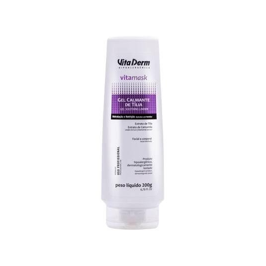 Vita Derm Vita Mask Gel Calmante de Tília Máscara Facial 200 g