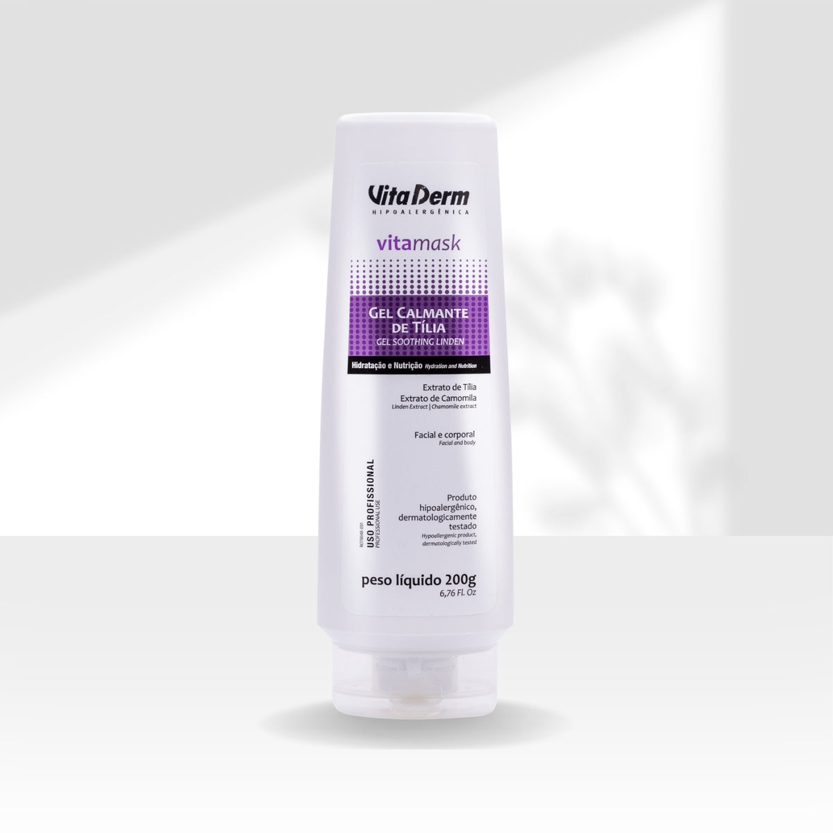 Vita Derm Vita Mask Gel Calmante de Tília Máscara Facial 200 g