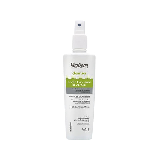 Vita Derm Cleanser Emoliente Loção Hidratante Facial 200 ml