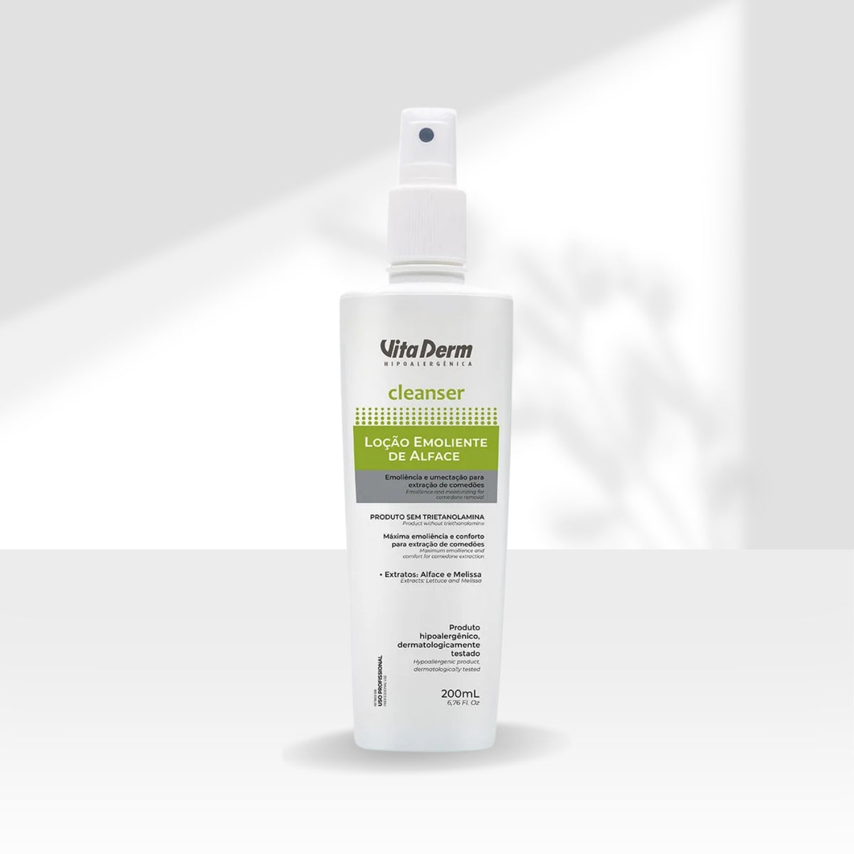 Vita Derm Cleanser Emoliente Loção Hidratante Facial 200 ml