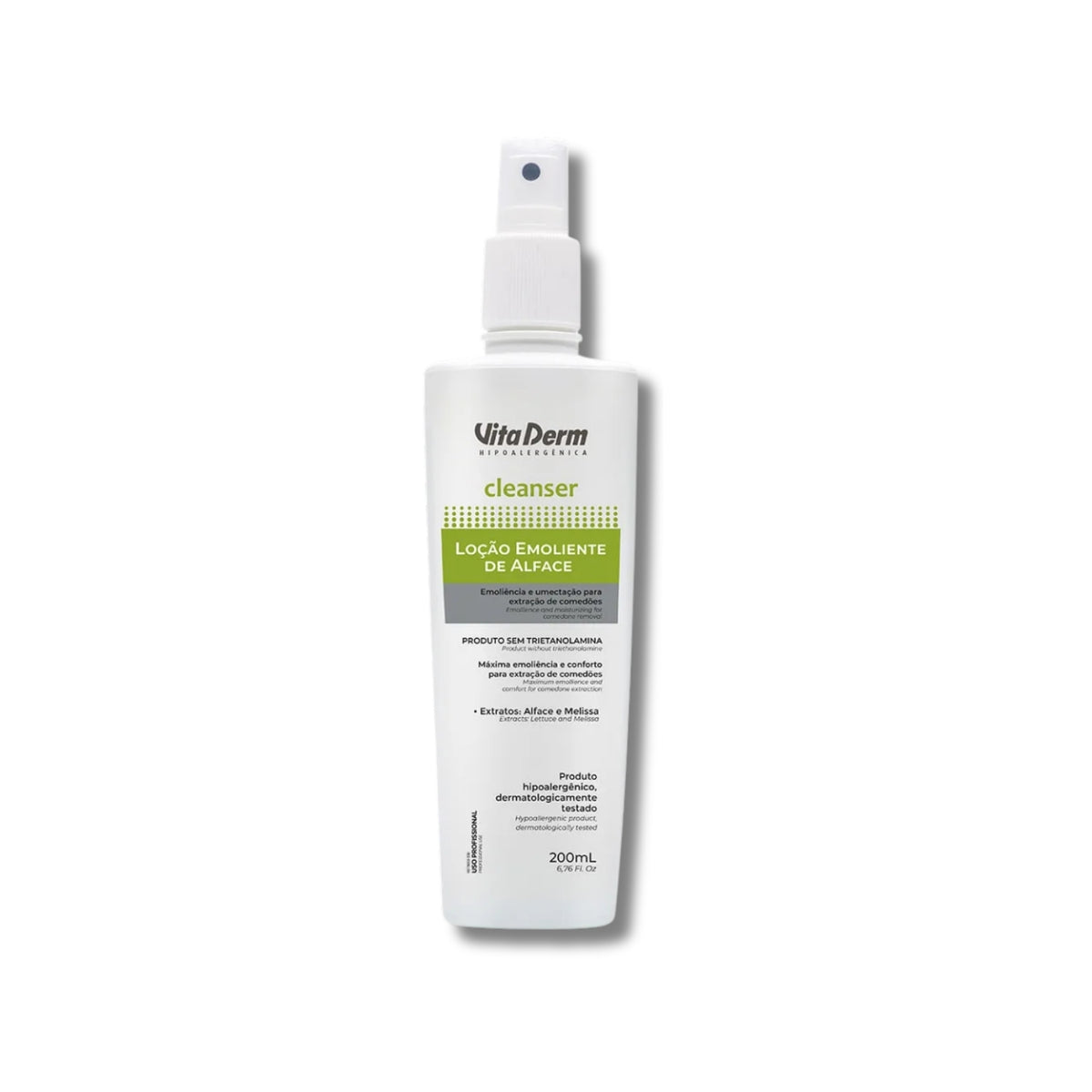 Vita Derm Cleanser Emoliente Loção Hidratante Facial 200 ml