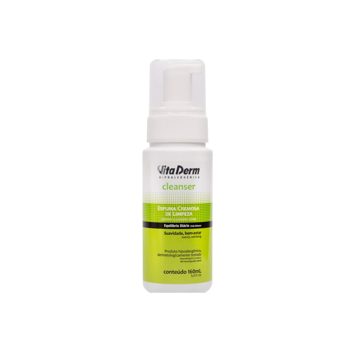 Vita Derm Cleanser Espuma de Limpeza Facial 160 ml