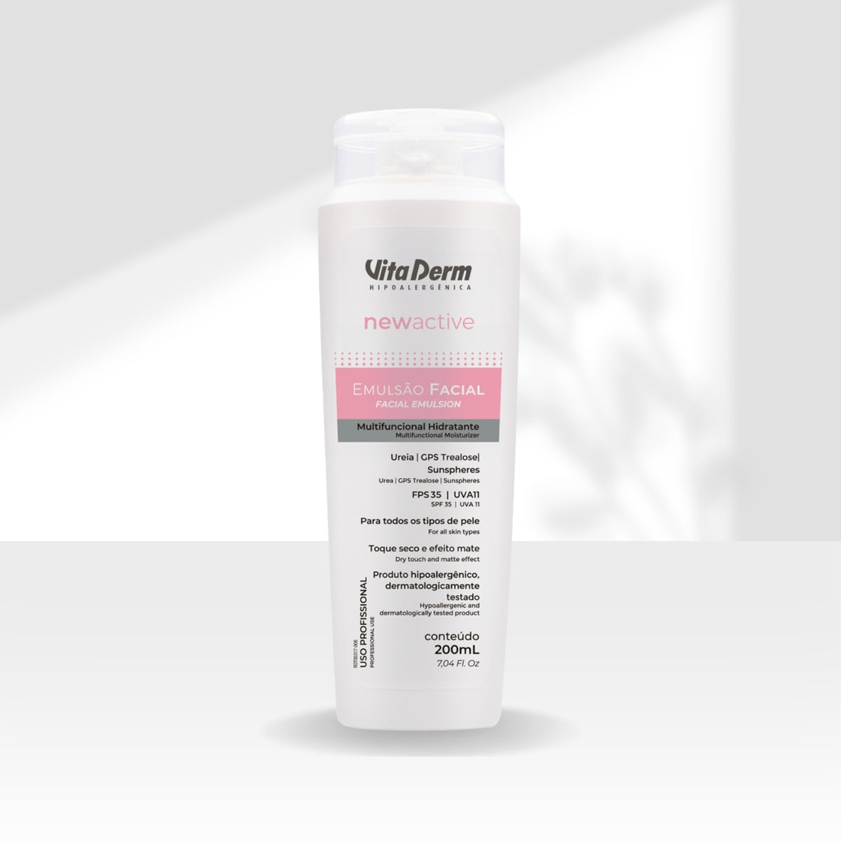 Vita Derm New Active Emulsão Loção Hidratante Facial 200 ml