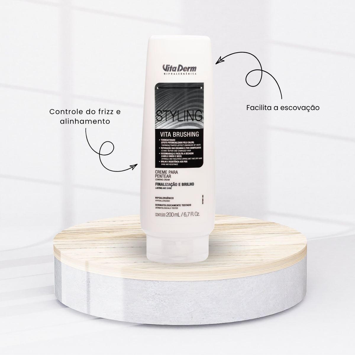 Creme de Pentear Vita Derm Styling Vita Brushing 200 ml