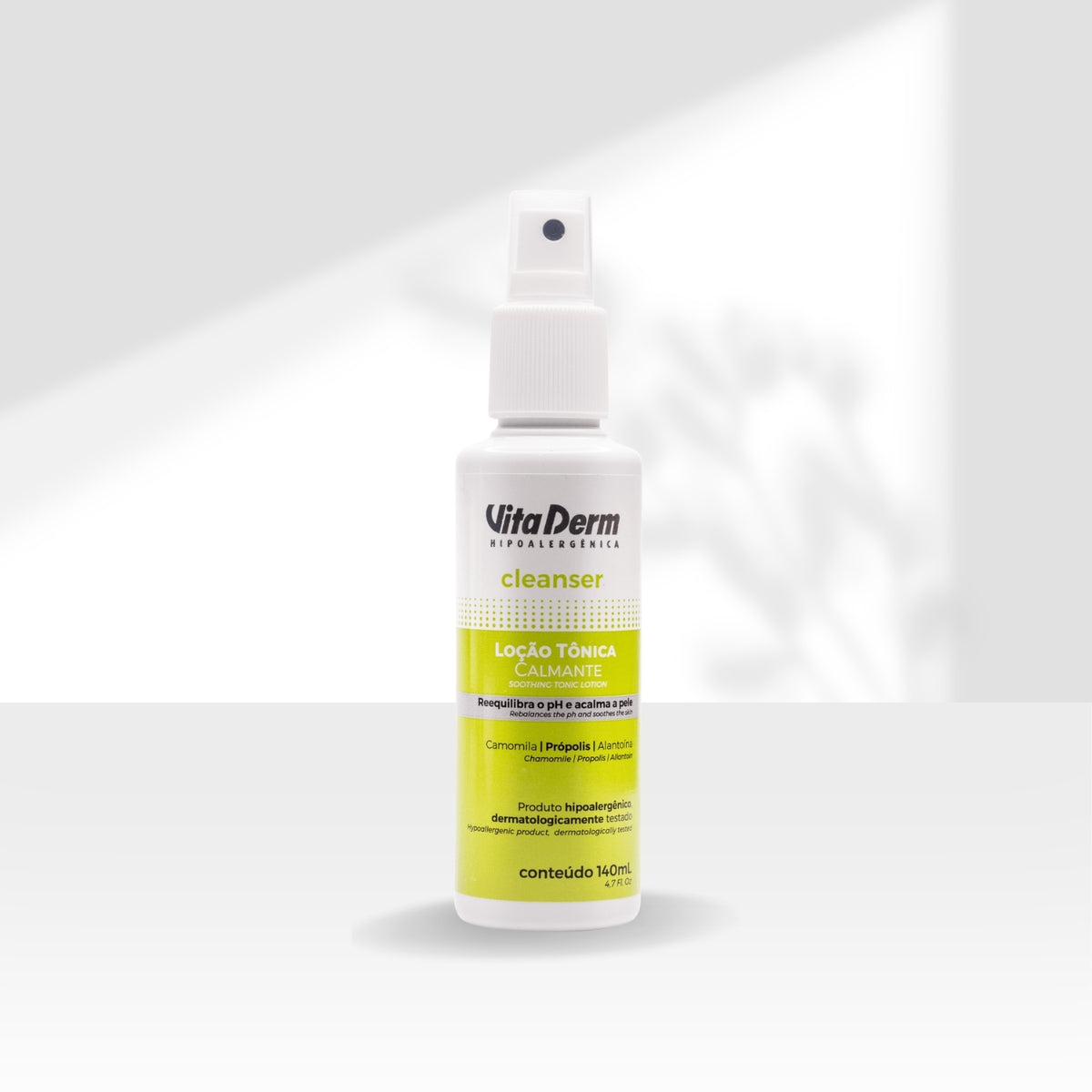 Vita Derm Cleanser Loção Calmante Tônico Facial 140 ml