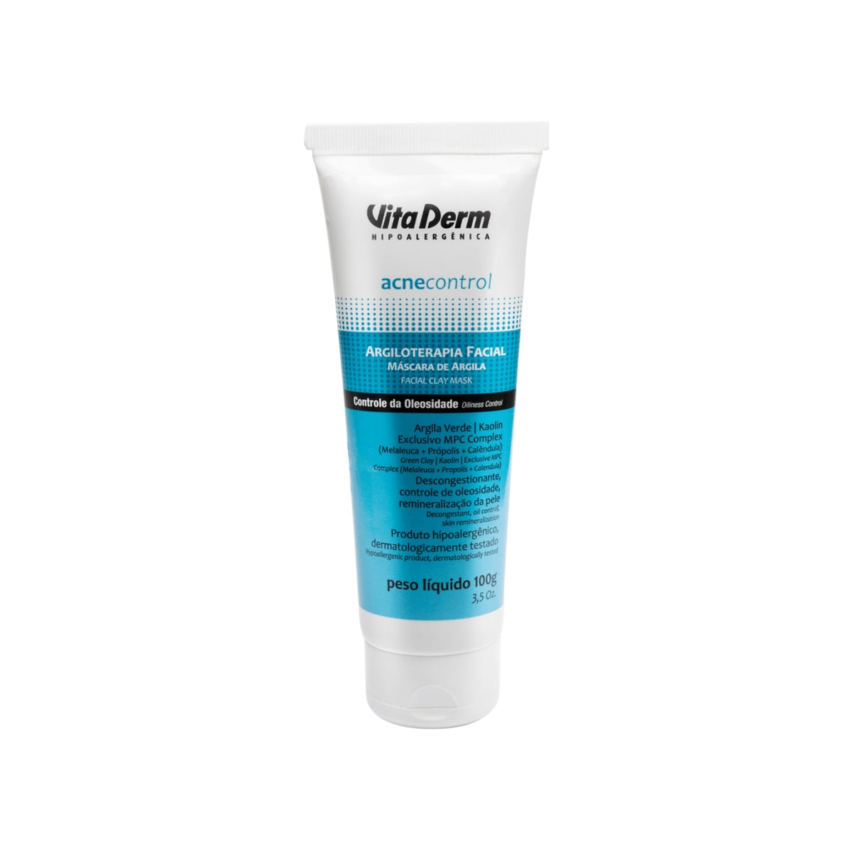 Vita Derm Acne Control Argiloterapia Máscara Facial 100 g