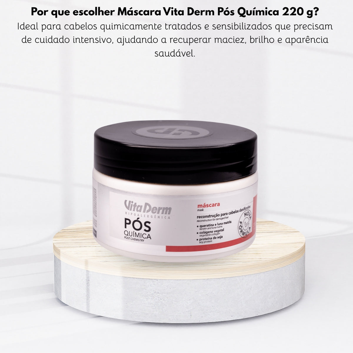 Máscara Vita Derm Pós Química 220 g