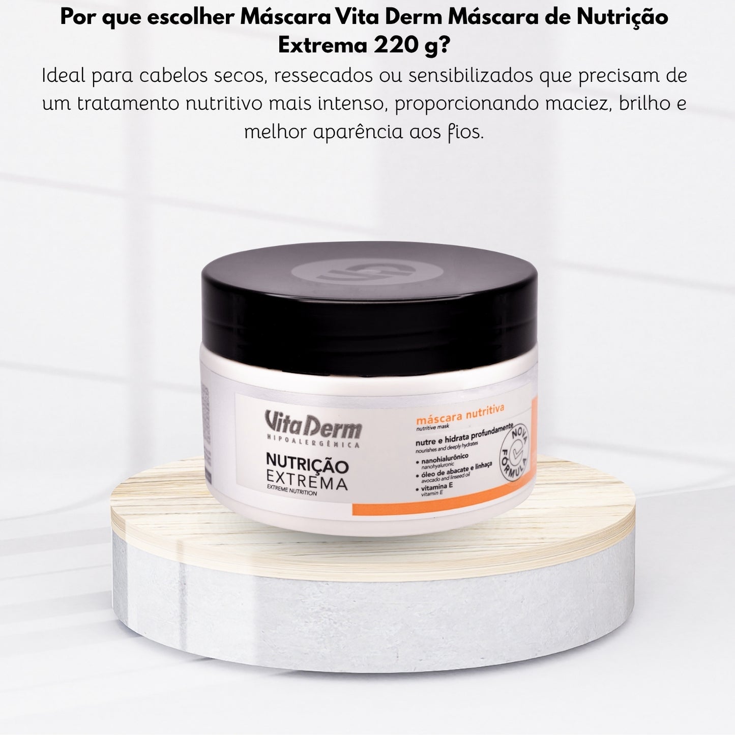 Máscara Vita Derm Máscara de Nutrição Extrema 220 g