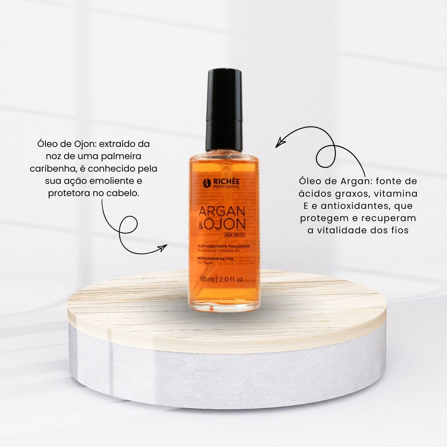 Oleo Capilar Richée Argan e Ojon 60 ml
