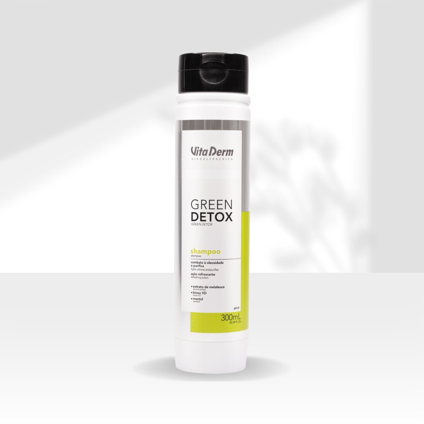 Shampoo Vita Derm Green Detox Cabelos Oleosos 300 ml