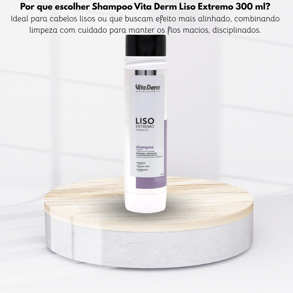 Shampoo Vita Derm Liso Extremo 300 ml
