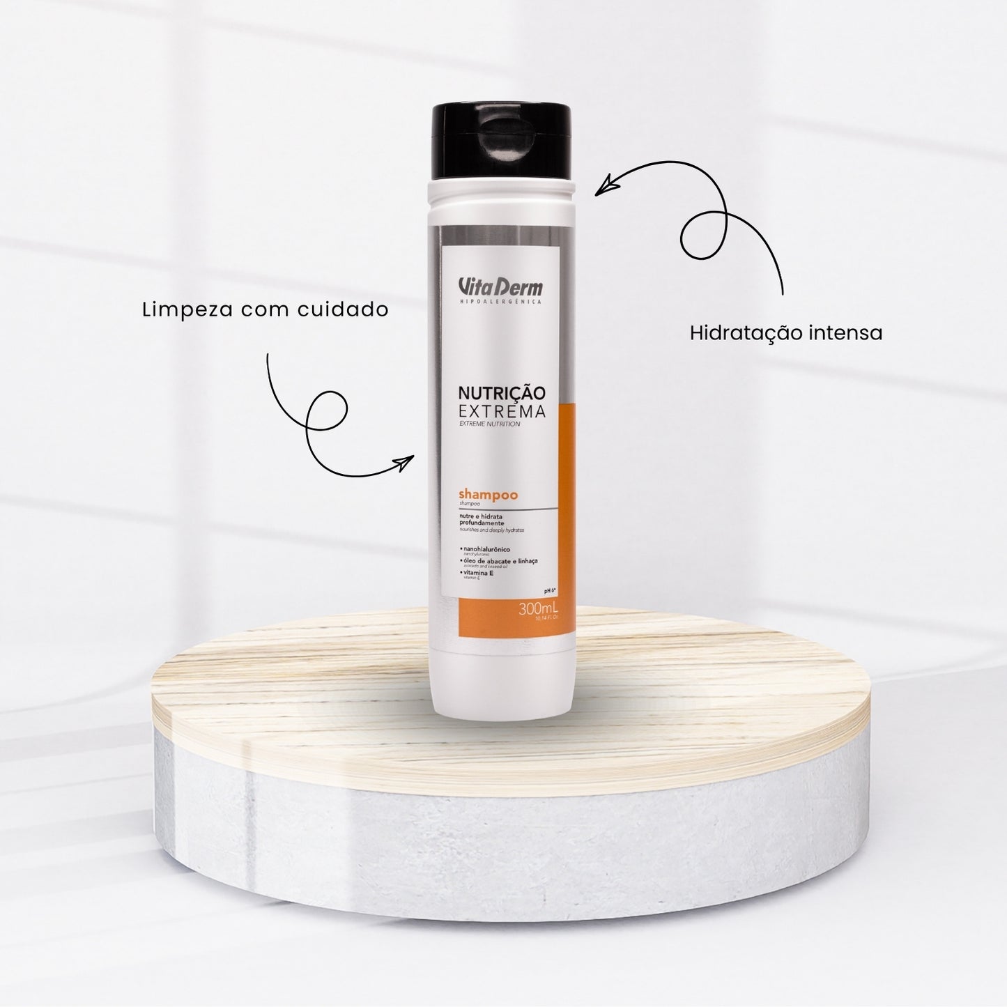 Shampoo Vita Derm Nutrição Extrema Shampoo Hidratante 300 ml