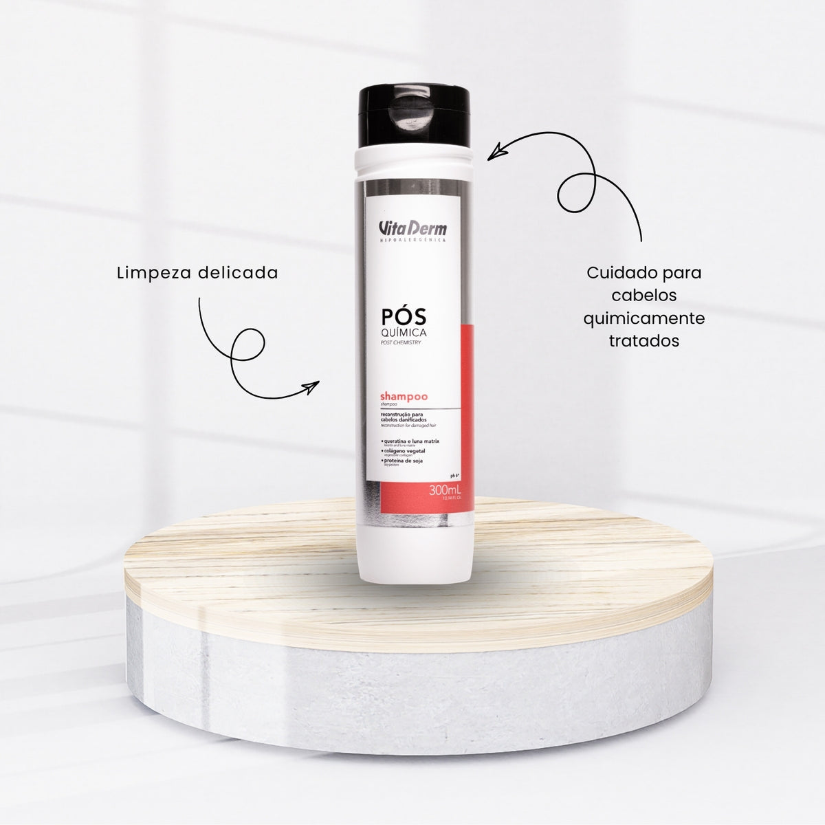 Shampoo Vita Derm Pós Química 300 ml
