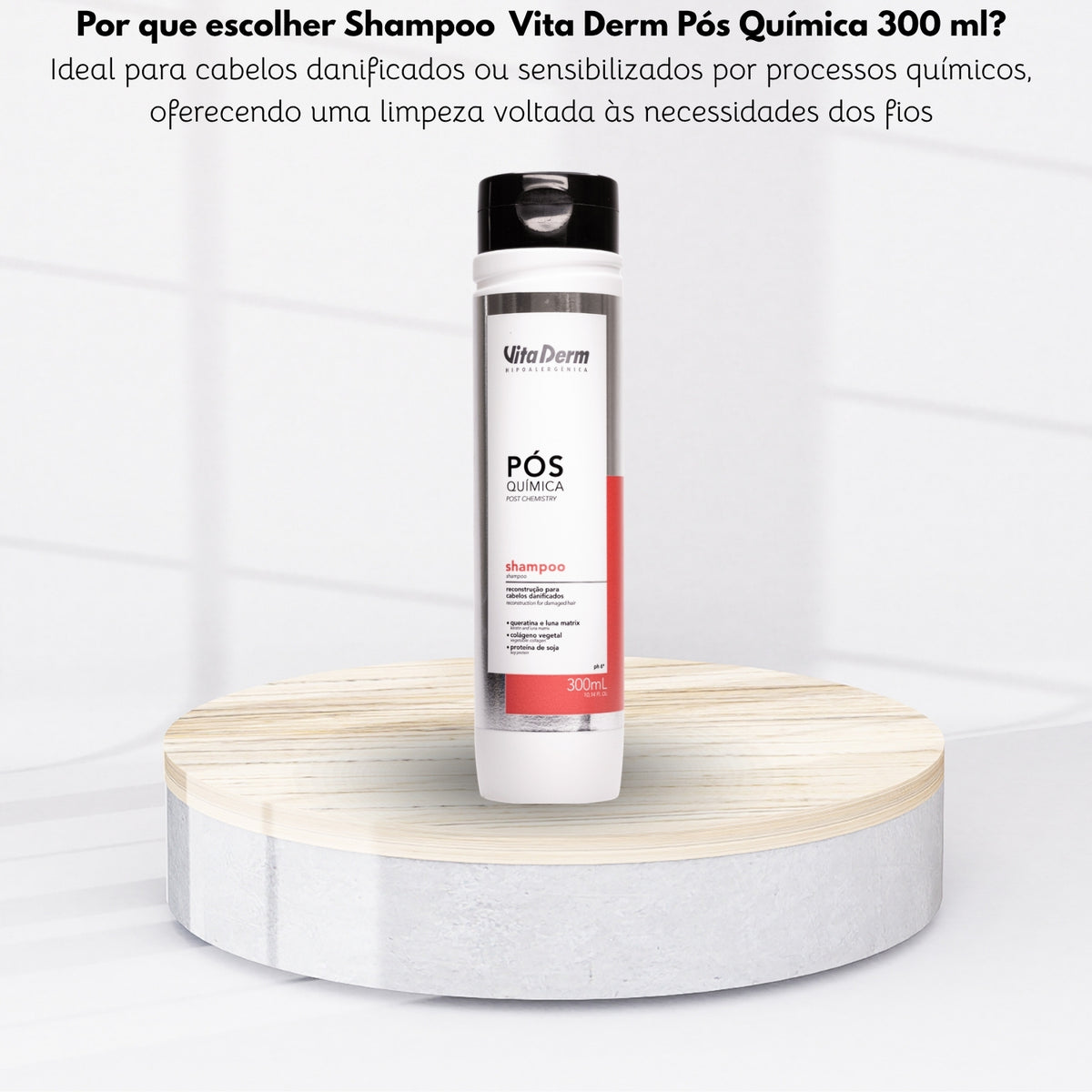 Shampoo Vita Derm Pós Química 300 ml