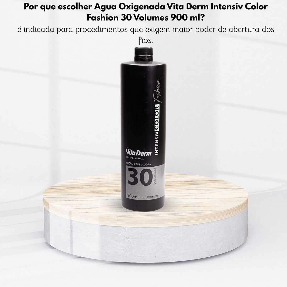 Agua Oxigenada Vita Derm Intensiv Color Fashion 30 Volumes 900 ml