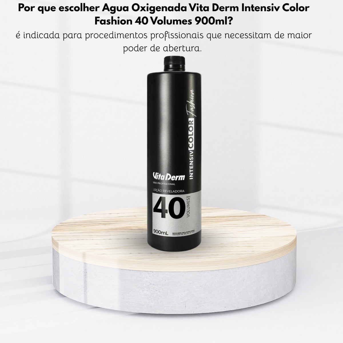 Agua Oxigenada Vita Derm Intensiv Color Fashion 40 Volumes 900 ml