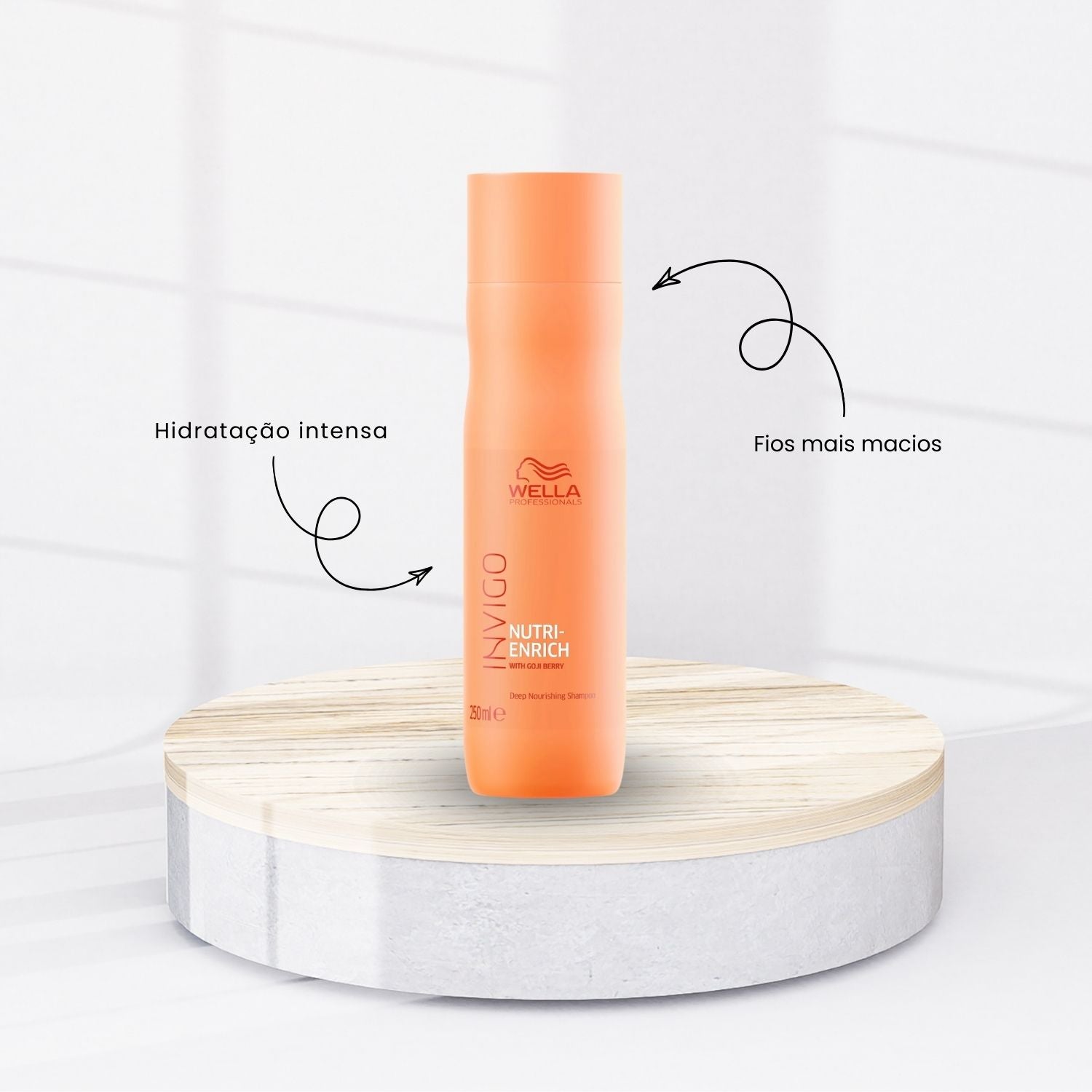 Kit Wella Nutri-Enrich Duo Shampoo 250 ml e Condicionador 200 ml