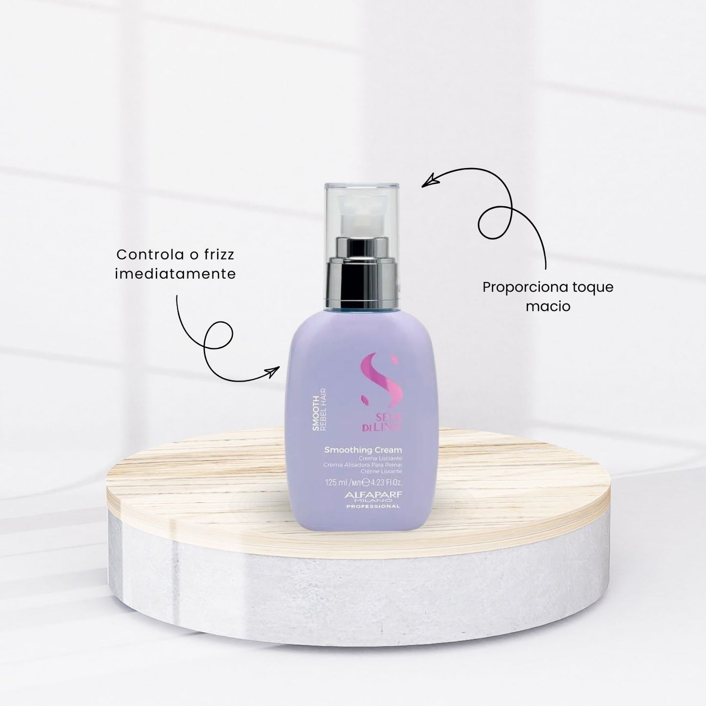 Kit Alfaparf Semi Di Lino Smoothing Rebel Hair Completo Pequeno
