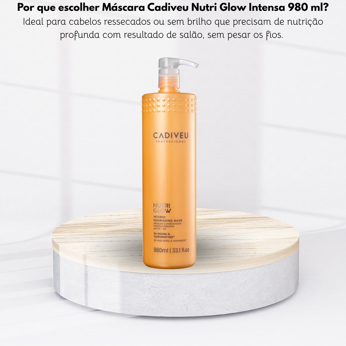 Máscara Cadiveu Nutri Glow Intensa 980 ml