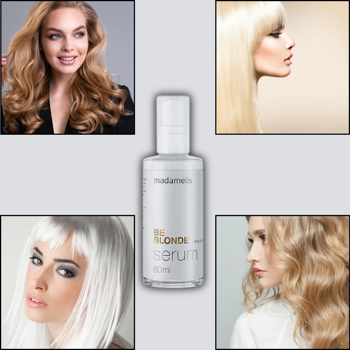 Serum Madamelis Be Blonde Oleo Reparador de Pontas 60 ml