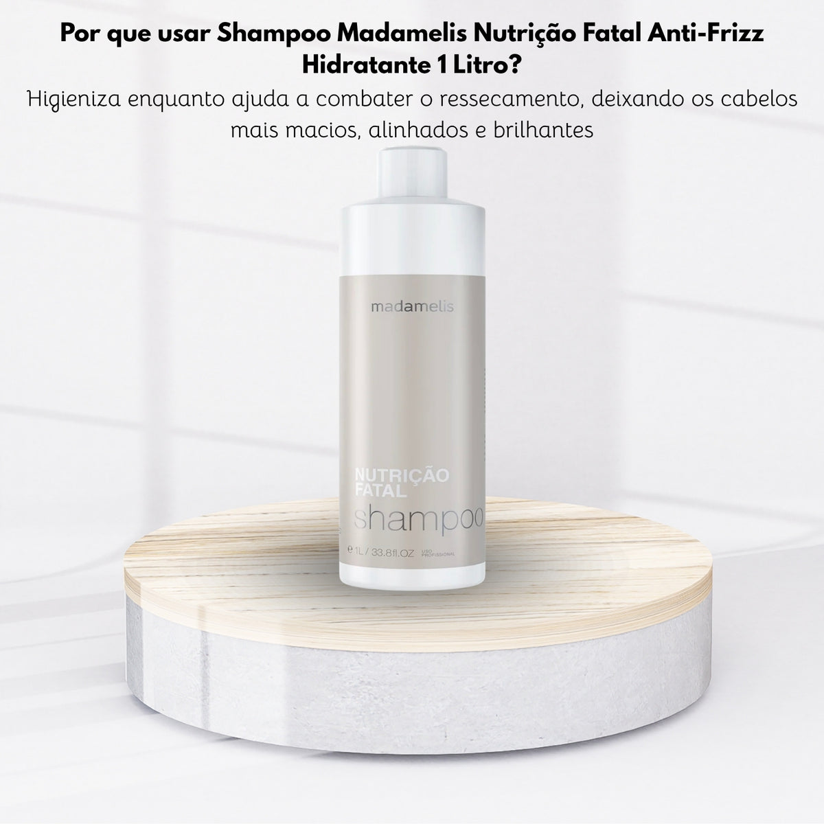 Shampoo Madamelis Nutrição Fatal Anti-Frizz Shampoo Hidratante 1 Litro
