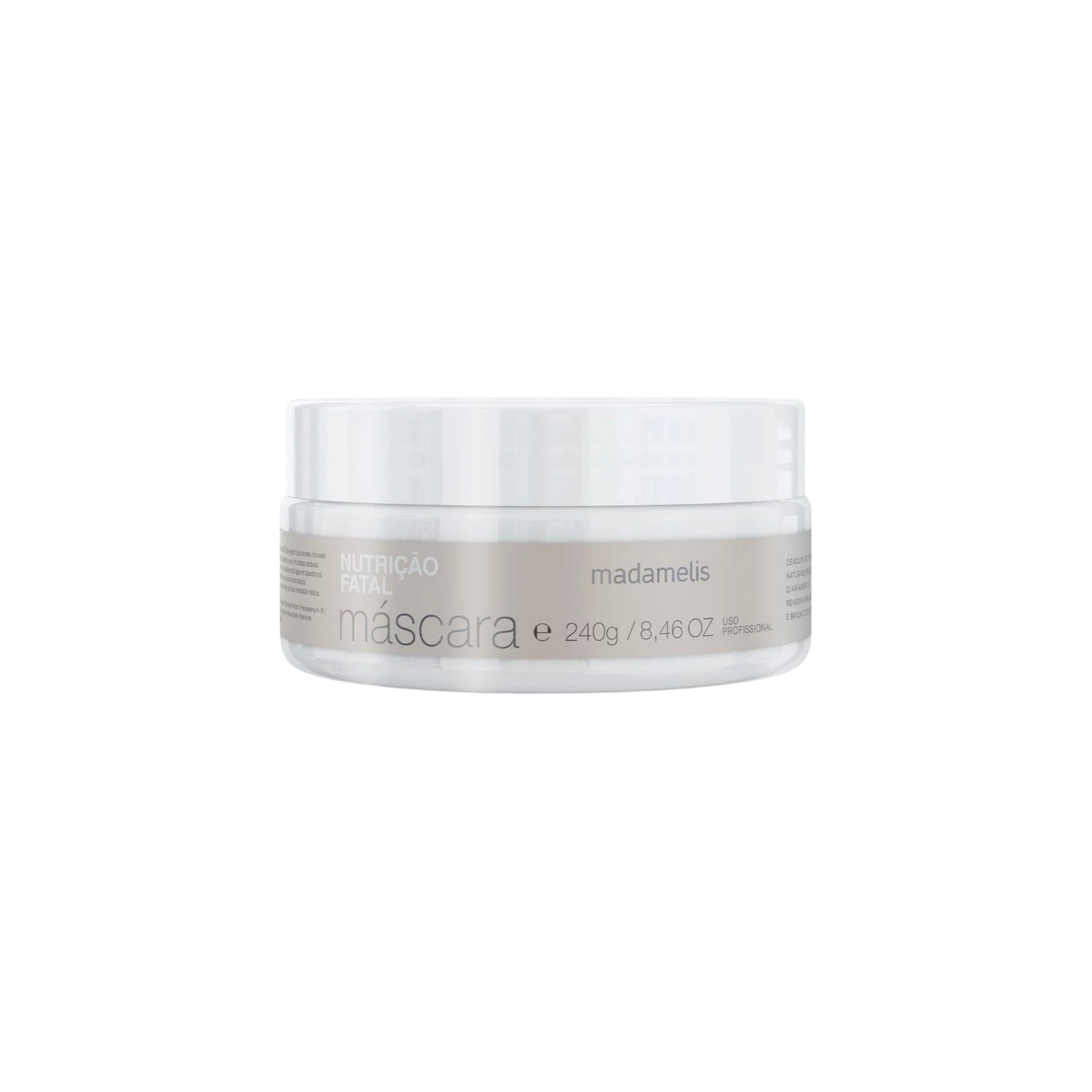 Máscara Madamelis Máscara de Nutrição Fatal Brilho & Anti-Frizz 240 g