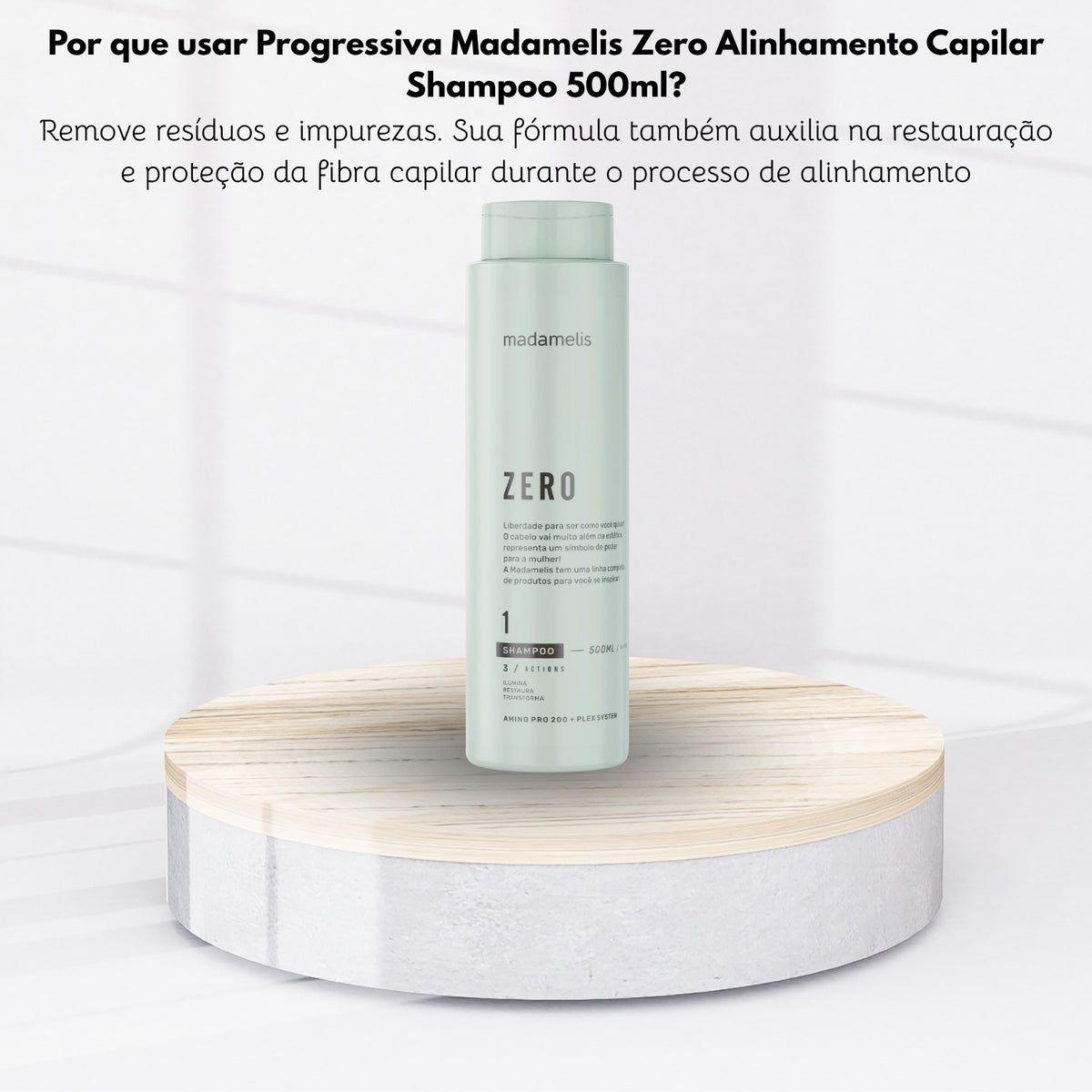 Shampoo Antirresíduo Madamelis Zero 500 ml