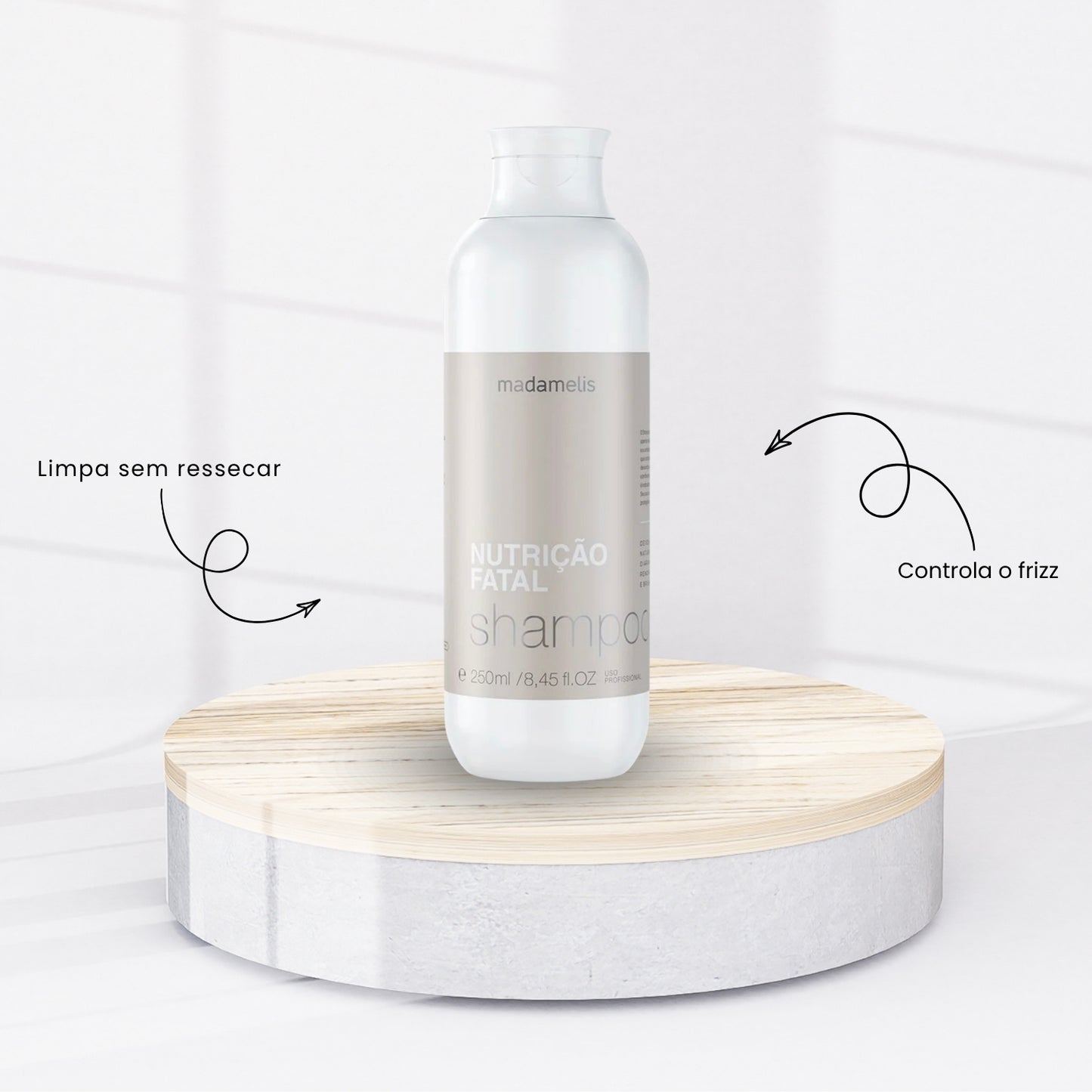 Shampoo Madamelis Nutrição Fatal Anti-Frizz Shampoo Hidratante 250 ml