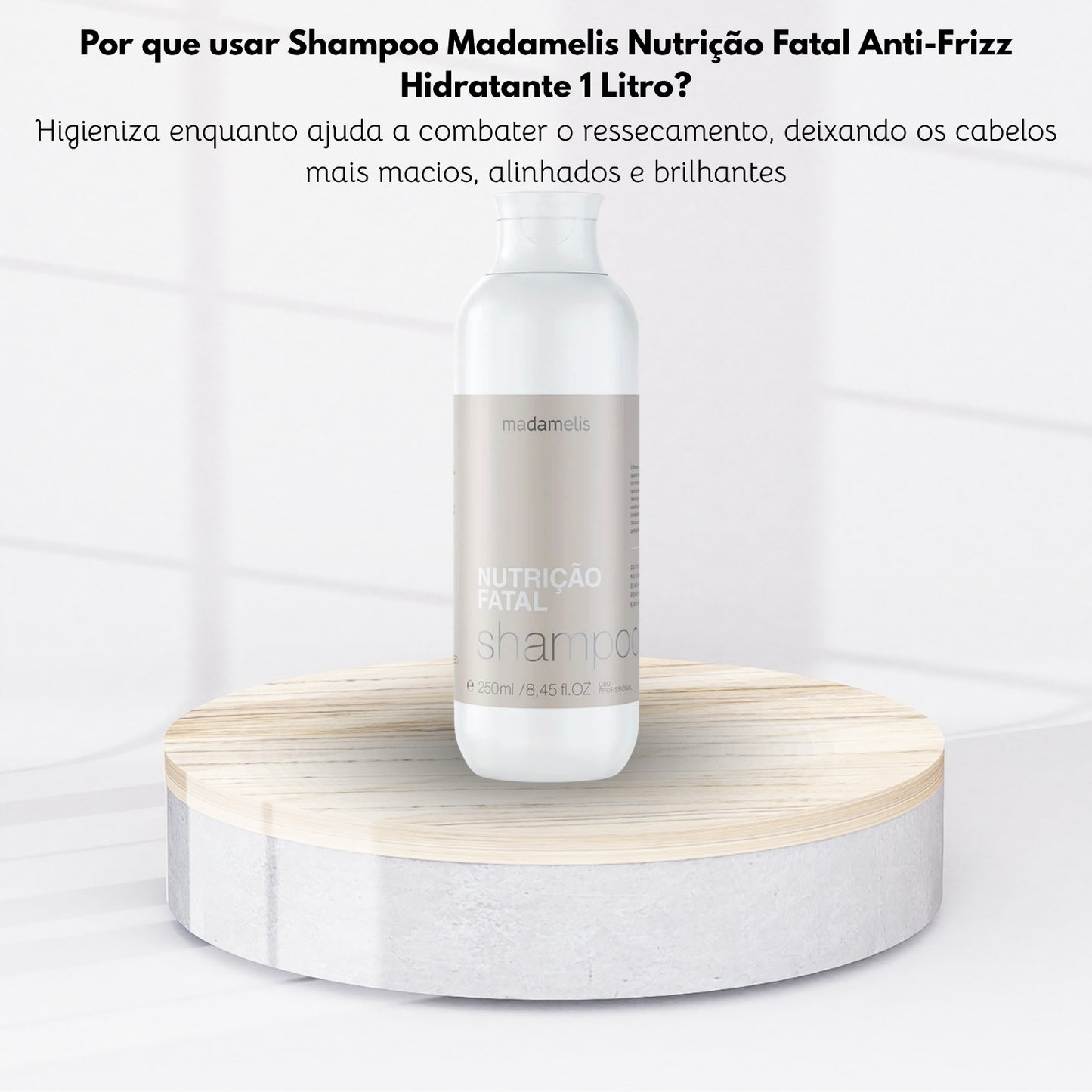 Shampoo Madamelis Nutrição Fatal Anti-Frizz Shampoo Hidratante 250 ml