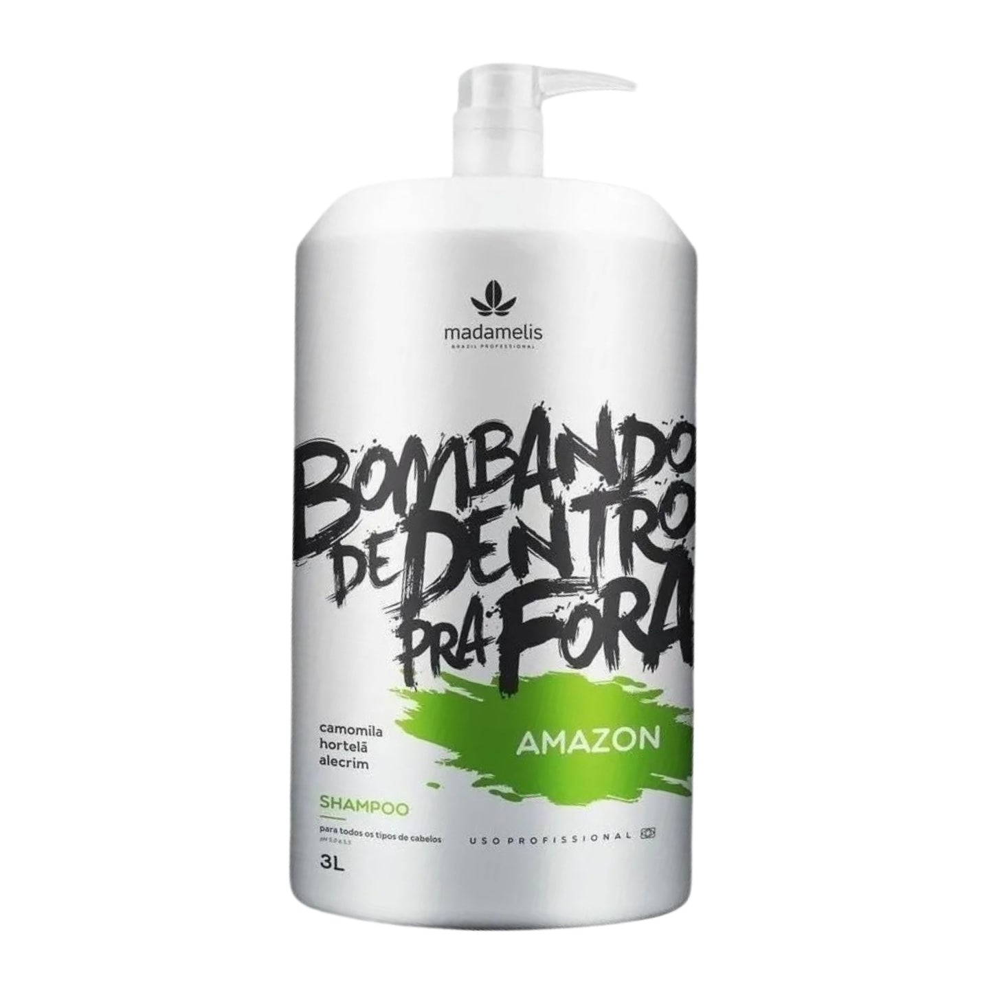 Shampoo Madamelis Amazon Bombando De Dentro Pra Fora 3 Litros