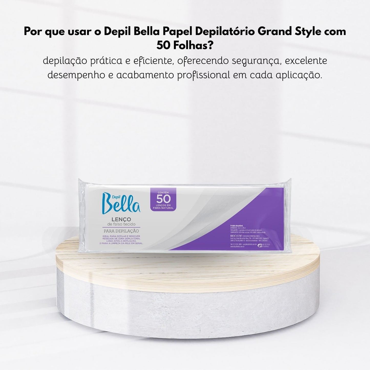 Depil Bella Lenços para Depilação 50 Unidades