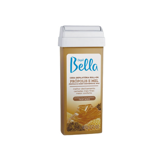 Cera Depilatória Depil Bella Roll-On Própolis e Mel 100 g