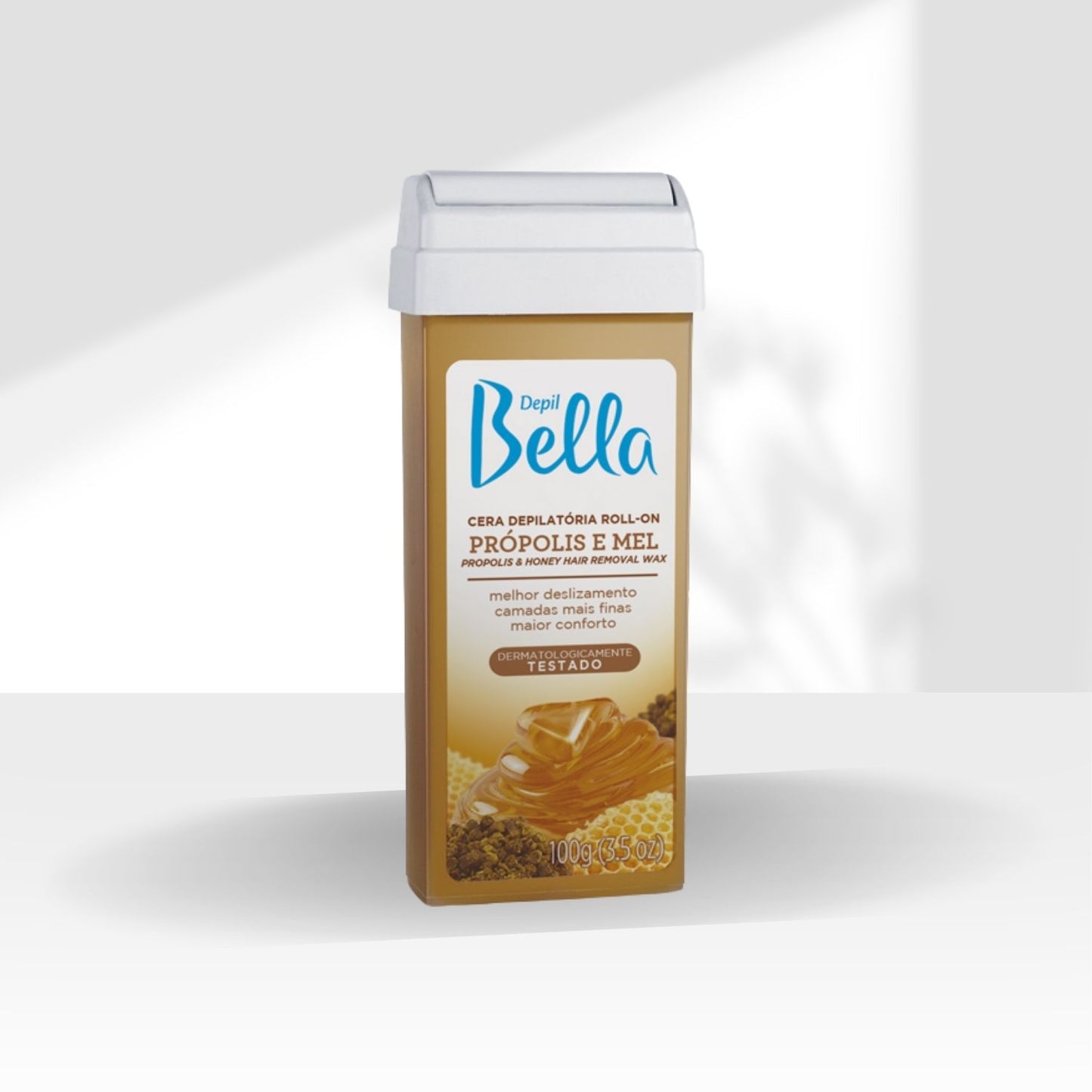 Cera Depilatória Depil Bella Roll-On Própolis e Mel 100 g