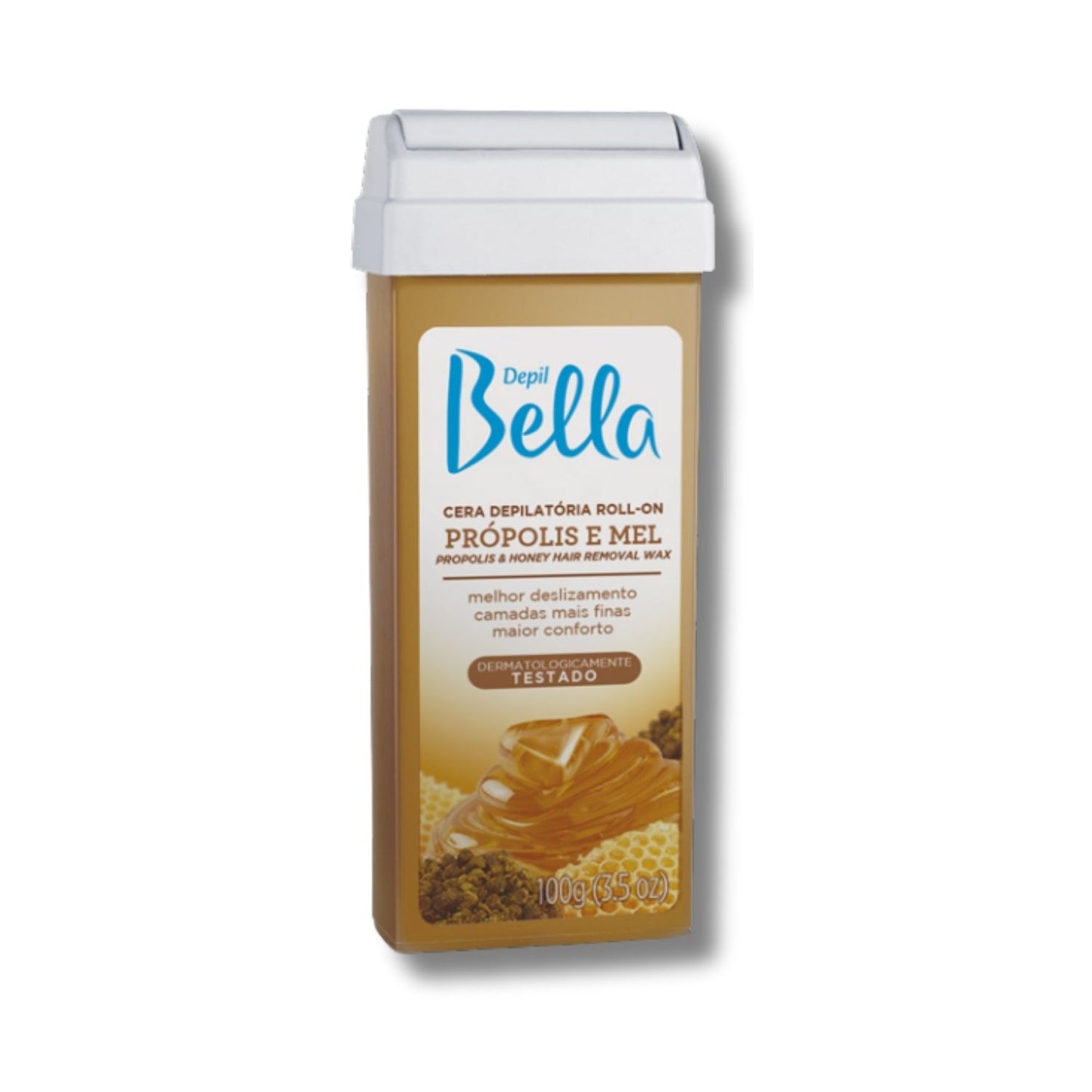 Cera Depilatória Depil Bella Roll-On Própolis e Mel 100 g