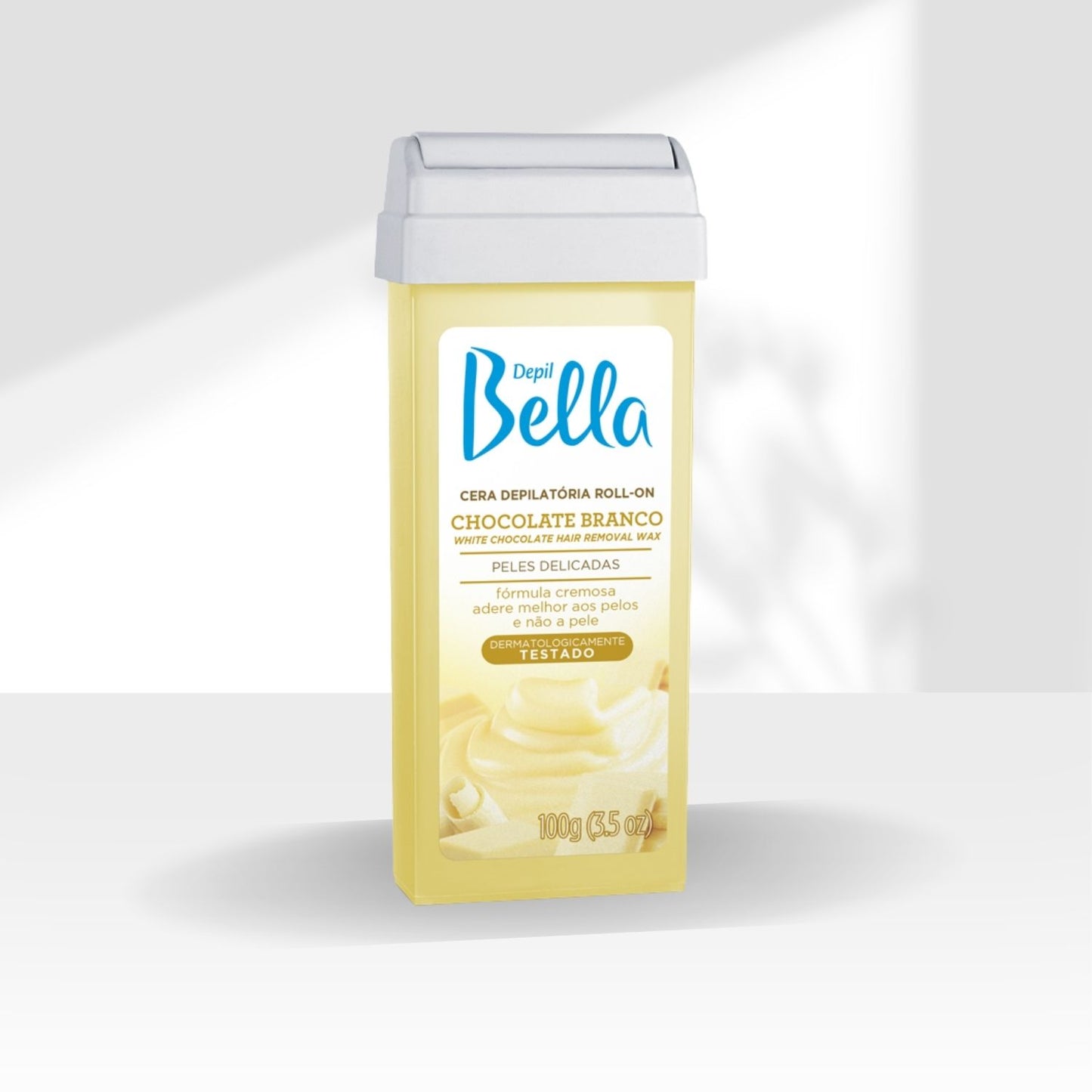 Cera Depilatória Depil Bella Roll-On Chocolate Branco 100 g