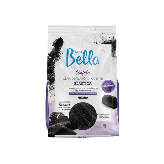 Cera Depilatória Depil Bella Quente Confete Negra 1000 g