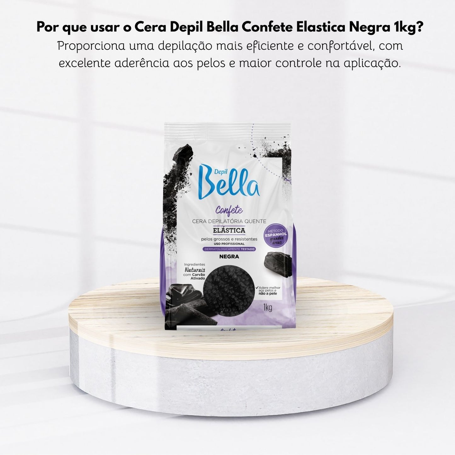 Cera Depilatória Depil Bella Quente Confete Negra 1000 g