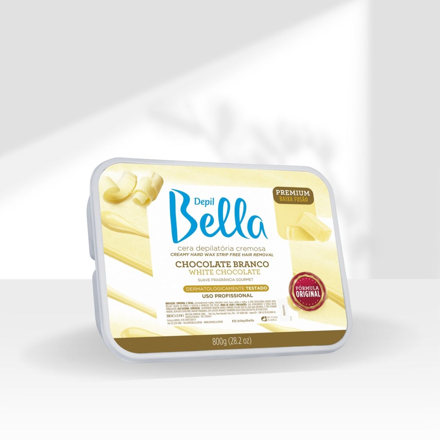 Cera Depilatória Depil Bella Cremosa Chocolate Branco 800 g