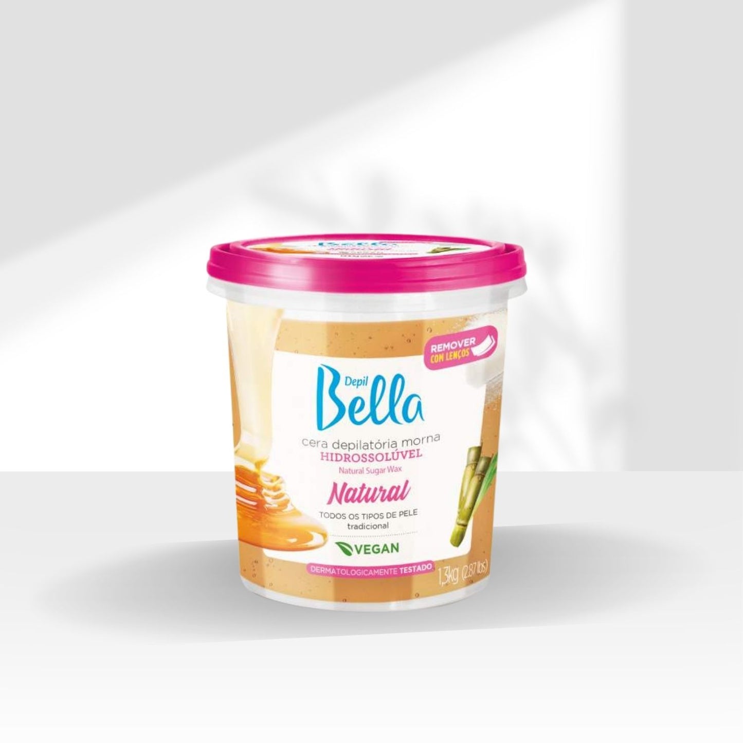 Cera Depilatória Depil Bella Morna Hidrossolúvel Natural 1300 g