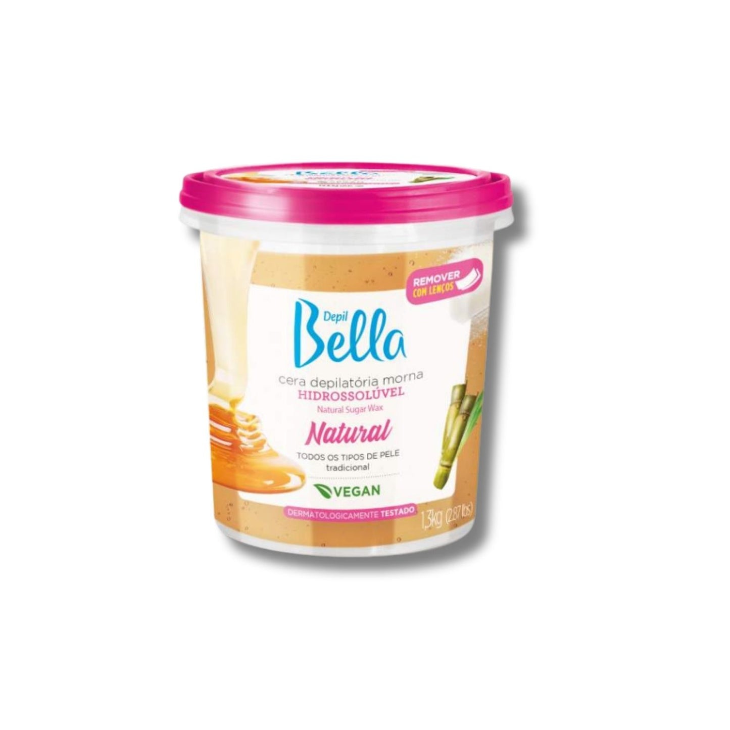 Cera Depilatória Depil Bella Morna Hidrossolúvel Natural 1300 g