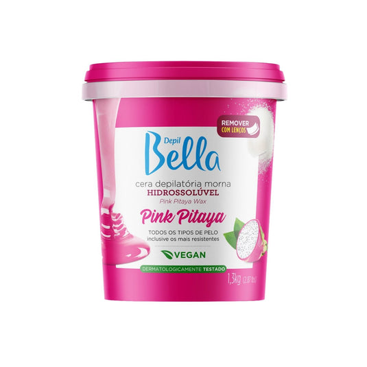 Cera Depilatória Depil Bella Morna Hidrossolúvel Pink Pitaya 1300 g