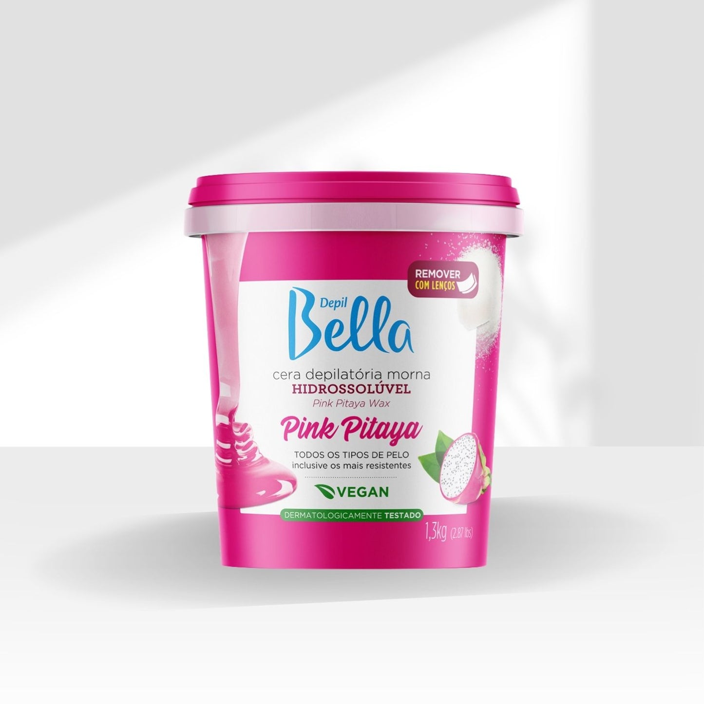 Cera Depilatória Depil Bella Morna Hidrossolúvel Pink Pitaya 1300 g